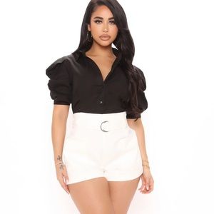 Small Black Button down top                                               New